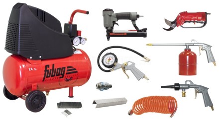 Компрессор безмасляный поршневой прямой FUBAG GARDEN MASTER KIT 9предметов купить в Нижневартовске