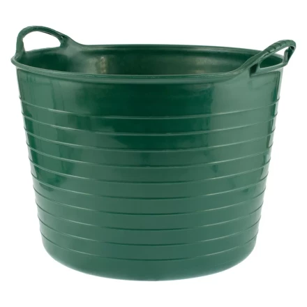 Ведро гибкое сверхпрочное, 28 л, зеленое, Россия, Сибртех 67512 купить в Нижневартовске
