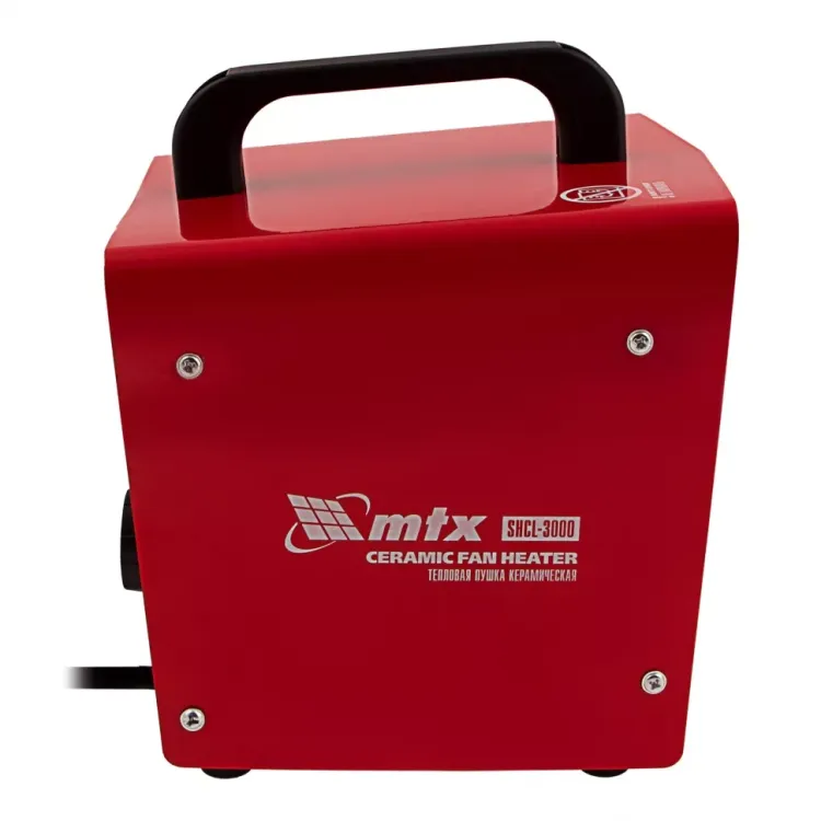 Тепловая пушка керамическая SHCL-3000, квадратная, 230 В, 480 м3/ч, 1/3 кВт// MTX 96403 купить в Нижневартовске