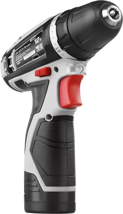 Дрель-шуруповерт ЗУБР "МАСТЕР", Литий-ион, 2 скорости, реверс, 12В, 1.5 А/ч, 10 мм, 0-360 / 0-1400 об/мин, 2 АКБ, БЗУ, блокировка шпинделя ДА-12-2-Ли КНМ1 купить в Нижневартовске