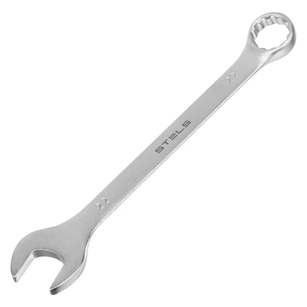 Набор ключей комбинированных Stels 15421, 6-22 мм, 12 шт, CrV, матовый хром купить в Нижневартовске