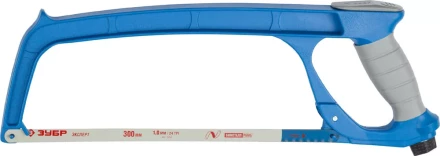 Ножовка по металлу ЗУБР ПРО-500, цельнолитая, обрезиненная рукоятка, натяжение 100 кг, 300 мм 15776_z01 купить в Нижневартовске