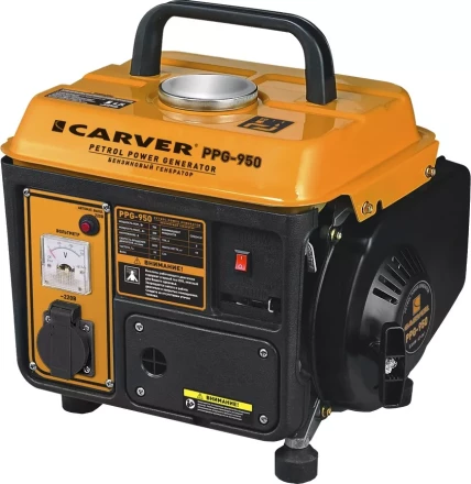 Генератор бензиновый CARVER PPG- 950 купить в Нижневартовске