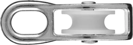 Блок ЗУБР "МАСТЕР" одинарный, оцинкованный, нейлоновый шкив, 9x40мм, 1 шт 304586-40 купить в Нижневартовске