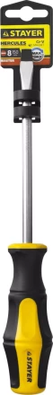 Отвертка STAYER "MASTER" "HERCULES", Сr-V, противоскользящая рукоятка, SL8,0x150мм 25051-08-15_z02 купить в Нижневартовске