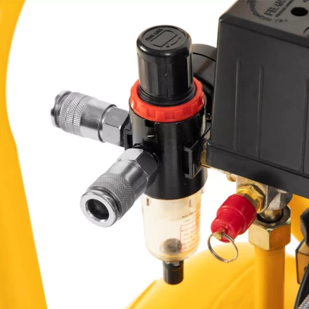 Компрессор безмасляный, малошумный Denzel DLS 1500/50, 1500 ВТ, 2x750, 50 л, 260 л/мин купить в Нижневартовске