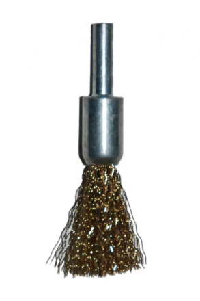 Щетка для дрели ф25мм концевая сталь латунированная Энкор 51504 купить в Нижневартовске