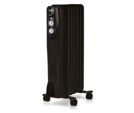 Маслянный радиатор обогреватель электрический BALLU Classic black BOH/CL-07BRN 1500 купить в Нижневартовске