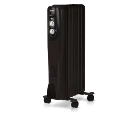 Маслянный радиатор обогреватель электрический BALLU Classic black BOH/CL-07BRN 1500 купить в Нижневартовске
