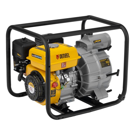 Мотопомпа бензиновая для грязной воды Denzel PX-80D7 99206, 7 л.с., 3&quot;, 1300 л/мин, глуб 8 м,напор 30 м купить в Нижневартовске