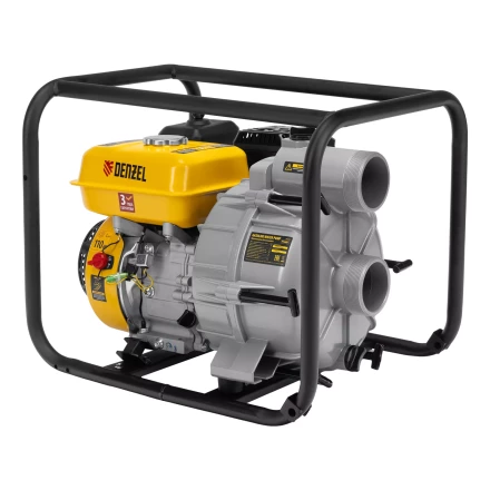 Мотопомпа бензиновая для грязной воды Denzel PX-80D7 99206, 7 л.с., 3", 1300 л/мин, глуб 8 м,напор 30 м купить в Нижневартовске