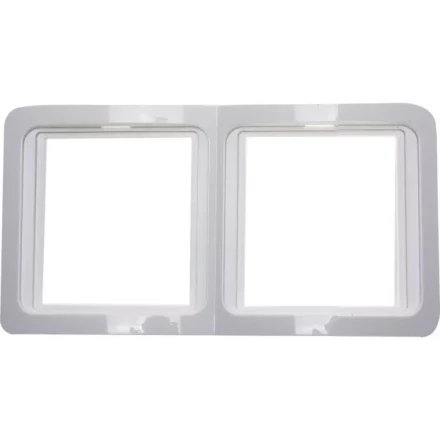 Панель СВЕТОЗАР "ГАММА" двойная горизонтальная, цвет белый SV-54146-W купить в Нижневартовске