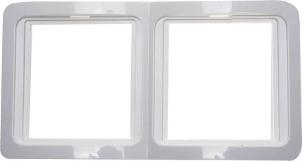 Панель СВЕТОЗАР "ГАММА" двойная горизонтальная, цвет белый SV-54146-W купить в Нижневартовске