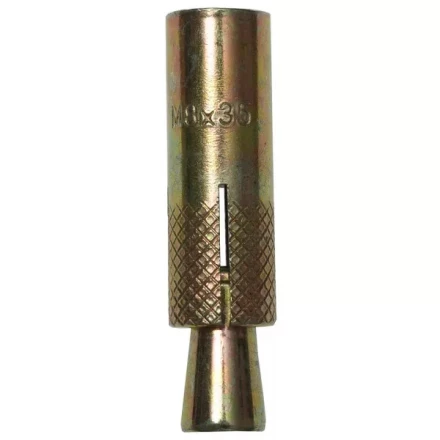 Анкер ЗУБР с клином, желтопассивированный, 8,0х35мм, ТФ6, 3шт 4-302076-08-035 купить в Нижневартовске