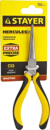 Тонконосы STAYER "MASTER" удлиненные "HERCULES" "MINI", 150мм 2218-1_z03 купить в Нижневартовске