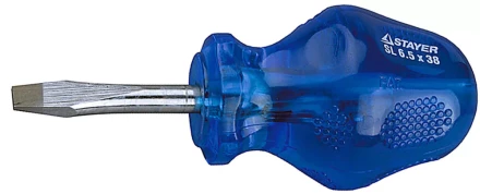 Отвертка STAYER "PROFI" "HI-TEC NEW", Cr-V, намагниченный наконечник, SL 6,5х38мм 2-250495-38-6.0 купить в Нижневартовске