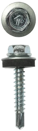 Саморезы ЗУБР &quot;ПРОФЕССИОНАЛ&quot; оцинков., для крепл. кров. матер. к дерев. обреш., 4.8x50мм, 250шт 4-300315-48-050 купить в Нижневартовске