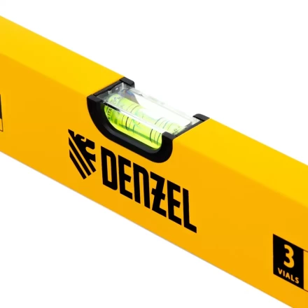 Уровень алюминиевый, 600 мм, фрезерованный, 3 глазка Denzel 33681 купить в Нижневартовске