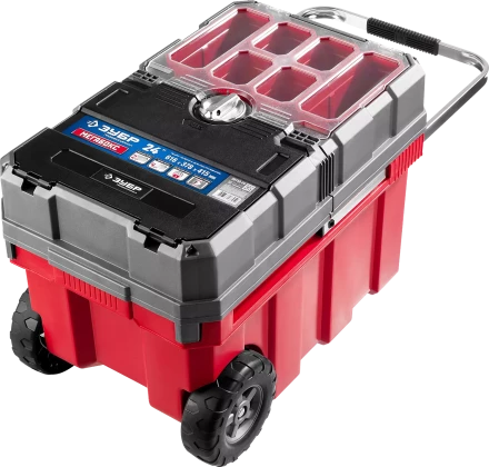 Ящики для инструмента на колесах МЕГА-БОКС серия ПРОФЕССИОНАЛ цвет черный купить в Нижневартовске