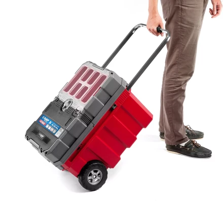 Ящики для инструмента на колесах МЕГА-БОКС серия ПРОФЕССИОНАЛ цвет черный купить в Нижневартовске