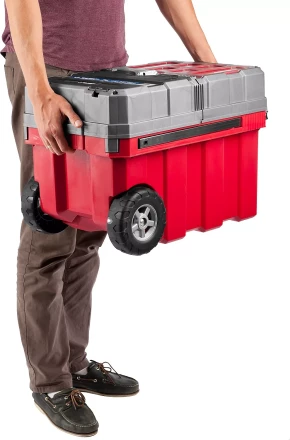 Ящики для инструмента на колесах МЕГА-БОКС серия ПРОФЕССИОНАЛ цвет черный купить в Нижневартовске