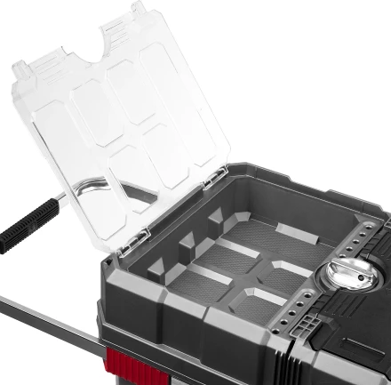 Ящики для инструмента на колесах МЕГА-БОКС серия ПРОФЕССИОНАЛ цвет черный купить в Нижневартовске