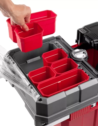 Ящики для инструмента на колесах МЕГА-БОКС серия ПРОФЕССИОНАЛ цвет черный купить в Нижневартовске