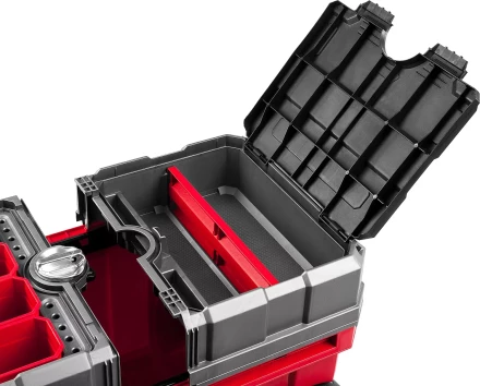 Ящики для инструмента на колесах МЕГА-БОКС серия ПРОФЕССИОНАЛ цвет черный купить в Нижневартовске