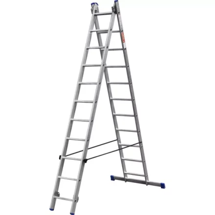 Лестница ЗУБР универсальная, двухсекционная со стабилизатором, 11 ступеней 38821-11 купить в Нижневартовске