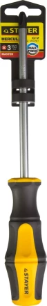 Отвертка STAYER "MASTER" "HERCULES", Сr-V, противоскользящая рукоятка, PH3x150мм 25052-3-15_z02 купить в Нижневартовске