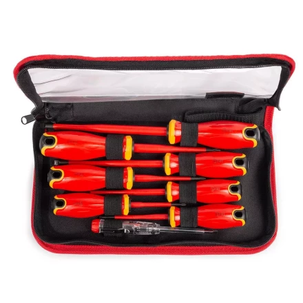 Набор диэлектрических отверток КВТ SLIM VDE НИО-2208 сталь S2, профиль SL, PH, 8 шт. (88934) купить в Нижневартовске