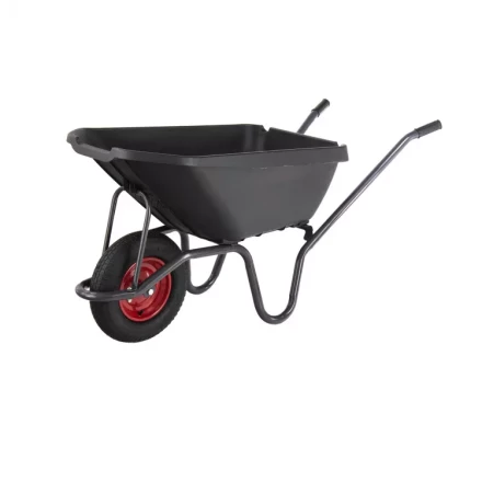 Тачка садово-строительная с пластиковым корытом грузоподъемность 175 кг объем 90 л Сибртех 68919 купить в Нижневартовске