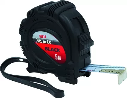 Рулетка Black 7,5 м х 25 мм обрезиненный корпус  MATRIX 31015 купить в Нижневартовске