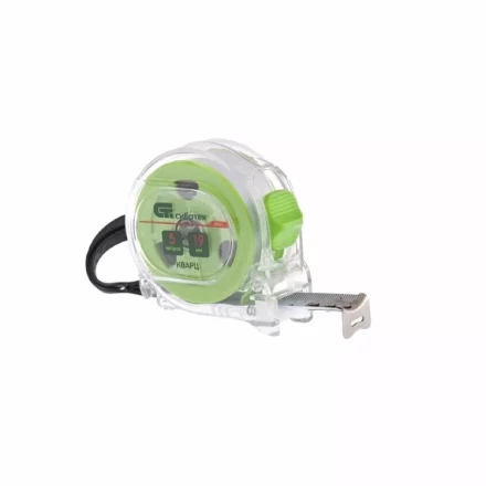 Рулетка Кварц, прозрачный корпус, амортизатор, 5 м х 19 мм  СИБРТЕХ 32521 купить в Нижневартовске