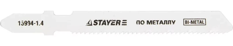 Полотна STAYER "PROFI", T118AF, для эл/лобзика, Bi-Metall, по металлу (1,5-2мм), EU-хвост., шаг 1,4мм, 50мм, 2шт 15994-1.4_z01 купить в Нижневартовске