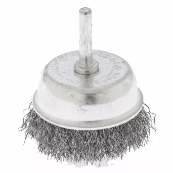 Щетка для дрели 65 мм "чашка" со шпилькой витая проволока  СИБРТЕХ 744777 купить в Нижневартовске