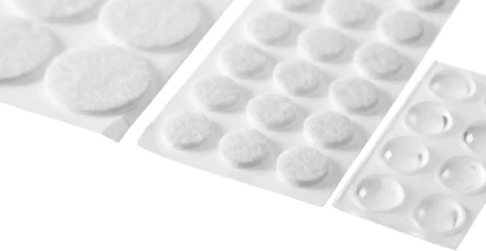 Набор STAYER "COMFORT": Накладки самоклеящиеся на мебельные ножки, 98 шт, белые 40917-H98 купить в Нижневартовске