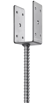 ЗУБР ОС-U, 61 x 120 x 60 мм, U-образное основание столба (310286-060) купить в Нижневартовске