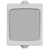 Выключатель СВЕТОЗАР "АВРОРА" проходной, одноклавишный, IP44, цвет серо-белый, 10А/~250В SV-54340-W купить в Нижневартовске
