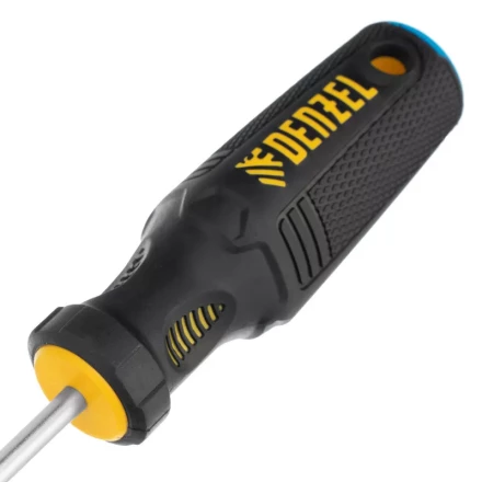 Отвертка SL5x75 мм, CrV, трехкомпонентная рукоятка Denzel 12194 купить в Нижневартовске