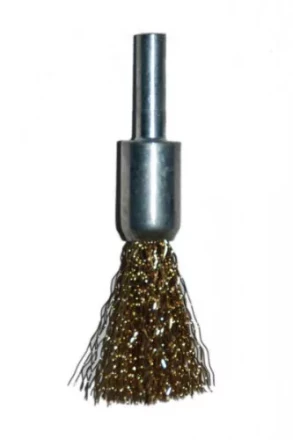 Щетка для дрели ф12мм концевая сталь латунированная Энкор 51501 купить в Нижневартовске