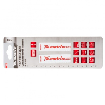 Полотна по металлу для сабельной пилы S922EF 125/1,4мм Bimetal 2 штуки PRO Matrix 782009 купить в Нижневартовске