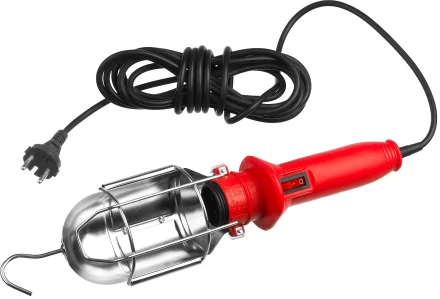 Светильник переносной с выключателем, 5м, 60 Вт/220В, ЗУБР 61802_z01 купить в Нижневартовске