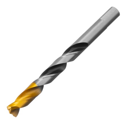 Сверло спиральное по металлу Denzel 12 x 151мм, Р6М5, Golden Tip, многогранная заточка, 718287 купить в Нижневартовске