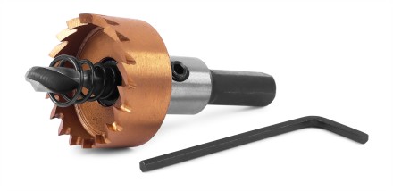 HSS-TiN коронка MESSER  28мм с центр. сверлом и толкающей пружиной для  лист. материала  до 2 мм ц/х купить в Нижневартовске