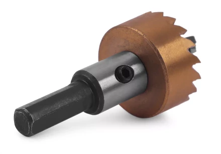 HSS-TiN коронка MESSER  28мм с центр. сверлом и толкающей пружиной для  лист. материала  до 2 мм ц/х купить в Нижневартовске