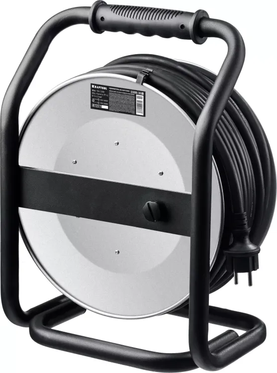 Силовые удлинители на стальной катушке  HEAVY DUTY 4.0, кабель КГ 3х2,5 кв мм 55086-30 купить в Нижневартовске