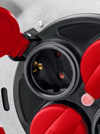 Силовые удлинители на стальной катушке  HEAVY DUTY 4.0, кабель КГ 3х2,5 кв мм 55086-30 купить в Нижневартовске