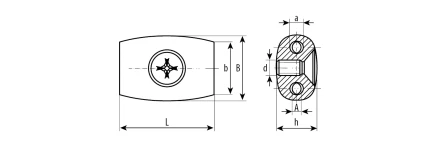Зажимы троса Бочонок промфасовка серия МАСТЕР купить в Нижневартовске