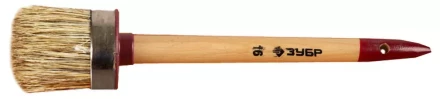 Кисть круглая ЗУБР &quot;УНИВЕРСАЛ - МАСТЕР&quot;, светлая щетина, деревянная ручка, №16, 55мм 01501-55 купить в Нижневартовске